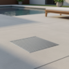Neston 200mm x 200mm Stainless Steel Square Floor Waste With Wedgewire Grate