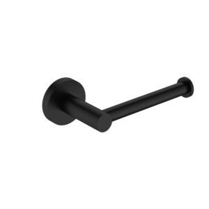 Lucito Toilet Roll Holder Black Lucito toilet roll holder in matte black with 55mm dress ring