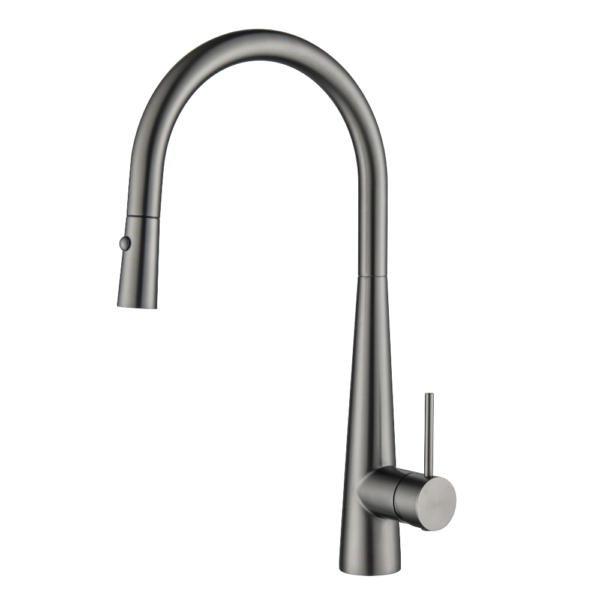 Arraso+Gooseneck+Pull+Out+Sink+Mixer+Gun+Metal