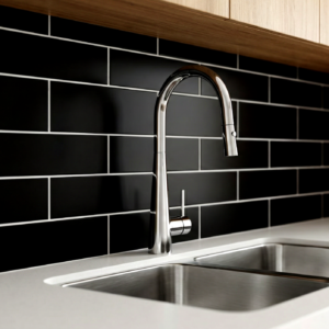 Arraso+Pull+Out+Sink+Mixer+Chrome+in+kitchen+bench