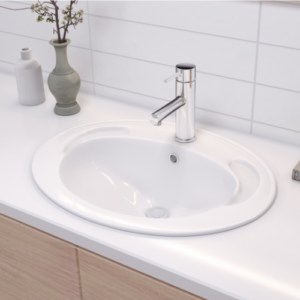 Balun 1TH Oval Drop In Basin White