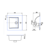 Balun 420 Square Inset Basin Dimensions Balun 420 Square Inset Basin Dimensions