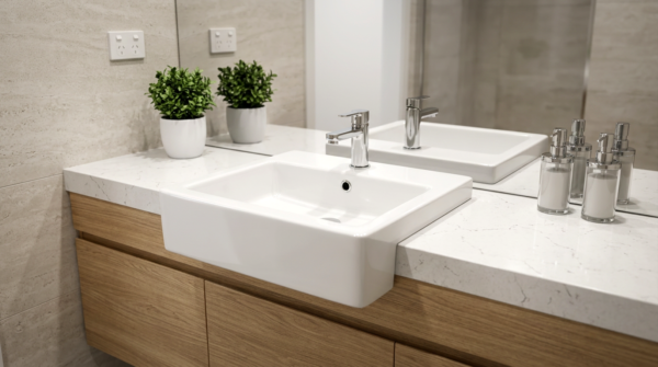 Balun 485 Rectangle Semi Recessed Basin