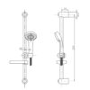Catral Shower On Rail Drawing Catral Shower On Rail Drawing