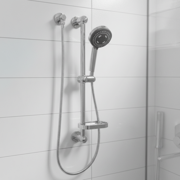 Catral Shower On Rail White Bathroom Catral Shower On Rail White Bathroom