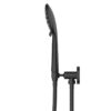 Side view of the Coen 3 function shower on bracket in black