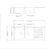Forio 1160 Quartz Double Bowl Sink With Drainer Dimensions