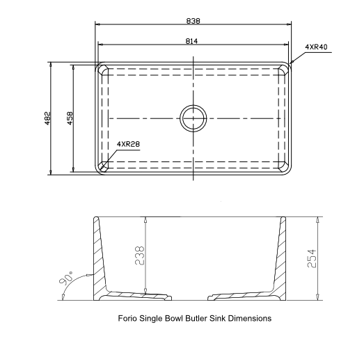 Forio Quartz Single Bowl Butler Sink Dimensions Bathroom Deals Forio Quartz Single Bowl Butler Sink Dimensions Bathroom Deals