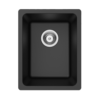 Forio Quartz Small Single Bowl Sink Black Forio Quartz Small Single Bowl Sink Black
