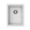 Forio Quartz Small Single Bowl Sink White Bathroom Deals