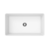 Forio Single Bowl Butler Sink Matt White Forio Single Bowl Butler Sink Matt White