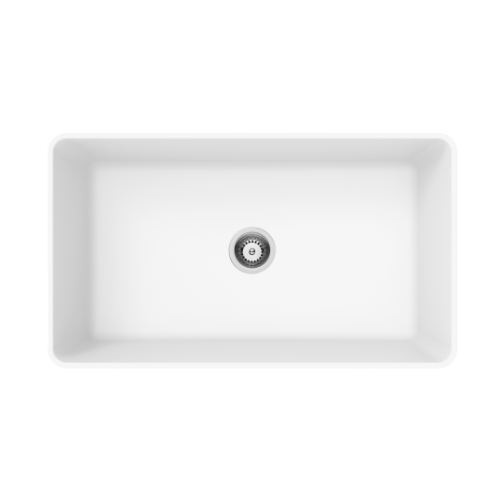 Forio Single Bowl Butler Sink Matt White Forio Single Bowl Butler Sink Matt White