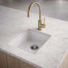 Forio+Small+Single+Bowl+Sink+White+Installed+in+Benchtop