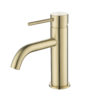 LUCBM-BB Lucito Curved Basin Mixer Brushed Brass Vellano