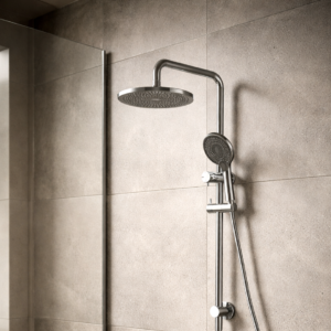 Lucito2BTwin2BShower2BOn2BRail2BABS2B250mm2BShower2BHead2BChrome2BBathroom2BDeals