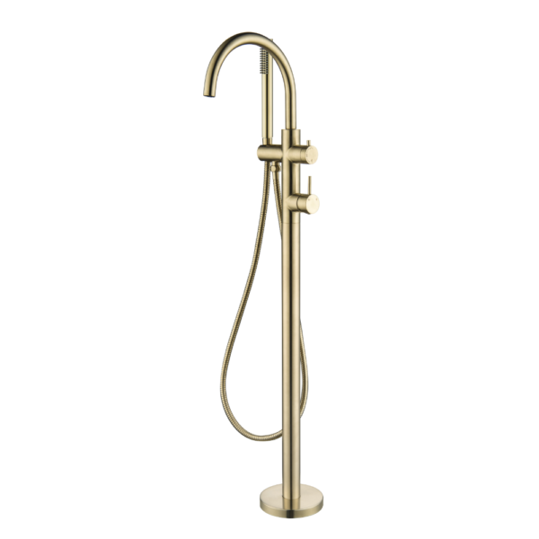 Lucito Bath Filler Brushed Brass Lucito Bath Filler Brushed Brass