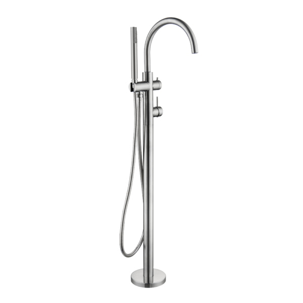 Lucito Bath Filler Brushed Stainless Lucito Bath Filler Brushed Stainless
