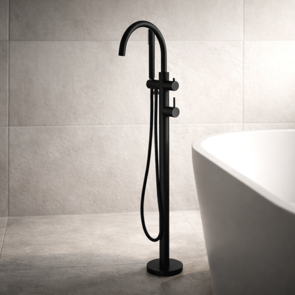 Lucito+Freestanding+Bath+Filler+Matt+Black Lucito+Freestanding+Bath+Filler+Matt+Black