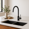 Lucito+Gooseneck+Sink+Mixer+Black+Image