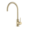 Lucito Gooseneck Sink Mixer Brushed Brass