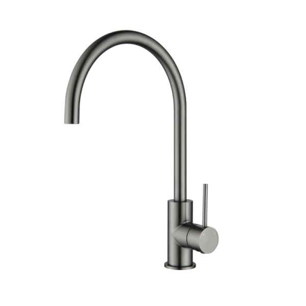 Lucito Gooseneck Sink Mixer Gun Metal