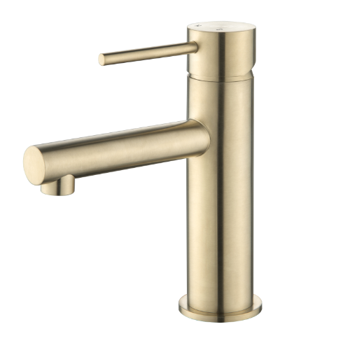 Lucito Straight Spout Basin Mixer Brushed Brass Lucito Straight Spout Basin Mixer Brushed Brass