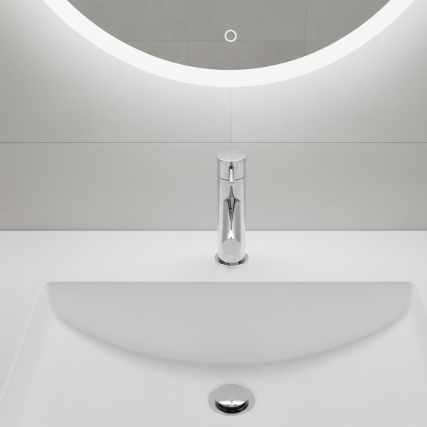 Lucito+Straight+Spout+Basin+Mixer+In+Chrome+Top+View Lucito+Straight+Spout+Basin+Mixer+In+Chrome+Top+View