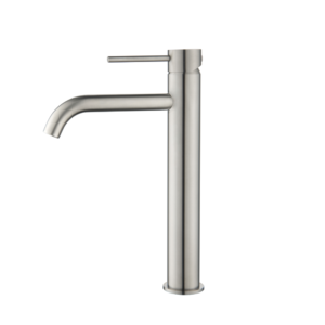 Lucito Tower Basin Curved Spout Mixer Brushed Stainless
