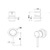 Lucito Wall Mixer Dimensions