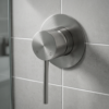 Lucito Wall Mixer in brushed stainless Lucito Wall Mixer in brushed stainless