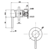 Murcia Wall Mixer Drawing