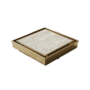 Neston Square Tile Insert Brushed Brass