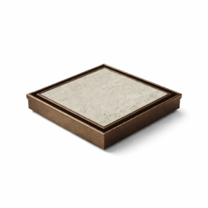 Neston Square Tile Insert Grate Bronze Finish