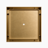 Neston Square Tile Insert Grate Brushed Brass Top View Product