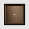 Neston Square Tile Insert Grate Brushed Bronze Top View