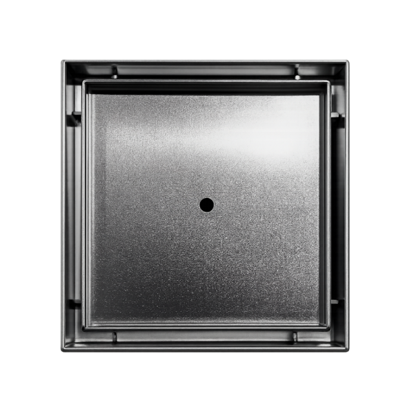 Neston Square Tile Insert Grate Stainless Steel Top View Neston Square Tile Insert Grate Stainless Steel Top View