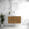 Nimis 900 Wall Hung Natural Beechwood Timber Veneer Vanity