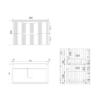 Nimis 900 Wall Hung Vanity Dimensions