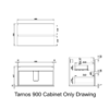 Tarnos 900 Wall Hung Vanity Cabinet Only Dimensions Tarnos 900 Wall Hung Vanity Cabinet Only Dimensions