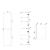 Tarnos Wall Hung Tall Boy Dimensions