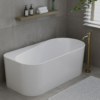 Vattaro Freestanding Bath Gloss White Bathroom Deals